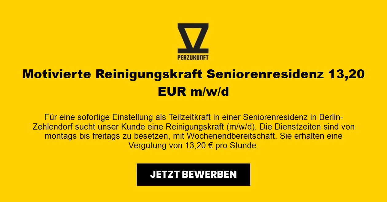 Reinigungskraft m/w/d in einen Seniorenresidenz 28,50 € Std.