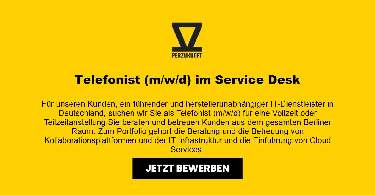 Telefonist (m/w/d) - Service Desk
