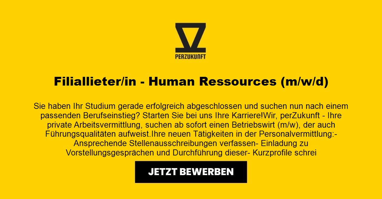 Filiallieter /in - Human Ressources (m/w/d)
