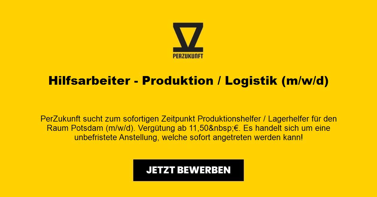 Hilfsarbeiter Produktion / Logistik (m/w/d)