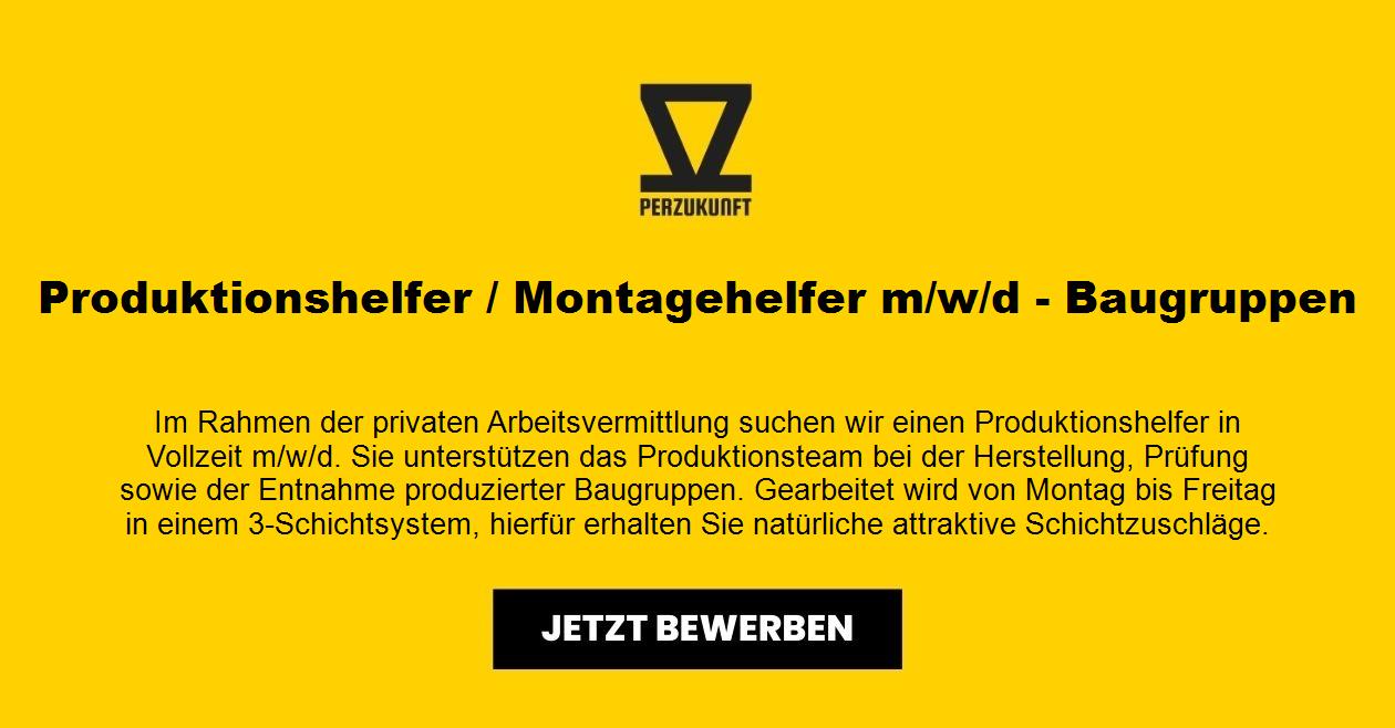 Produktionshelfer / Montagehelfer (m/w/d) Baugruppen