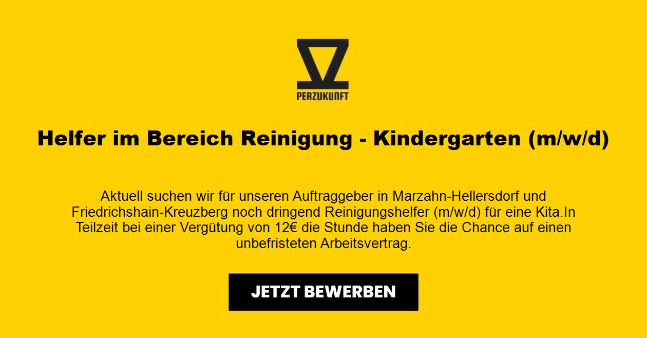 Helfer im Bereich Reinigung - Kindergarten (m/w/d)