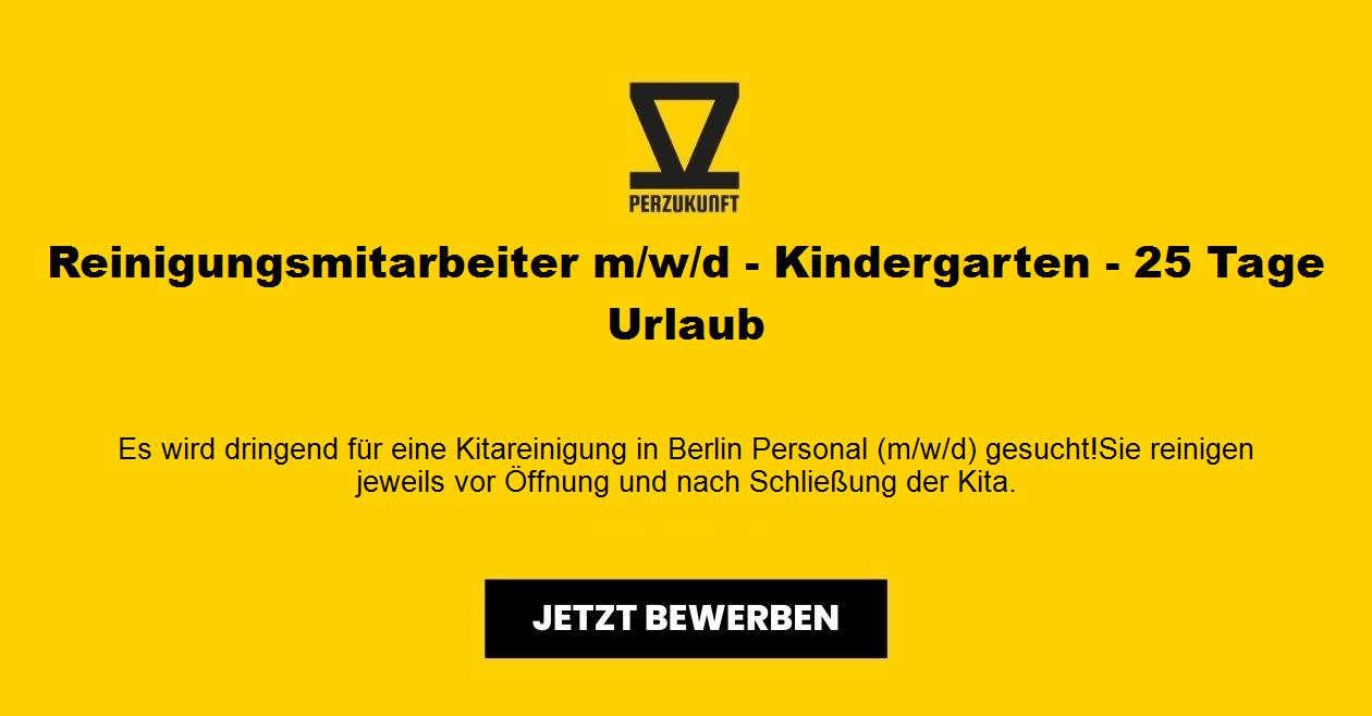 Reinigungsmitarbeiter (m/w/d) - Kindergarten 28,09 Euro