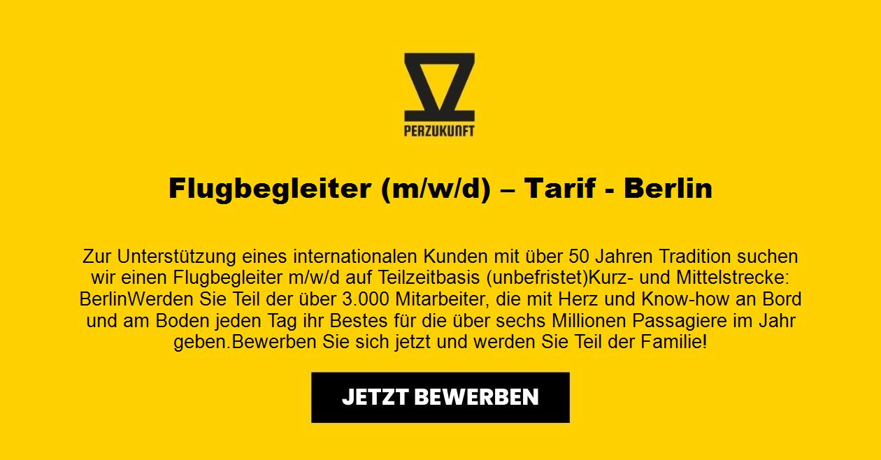 Flugbegleiter /in (m/w/d) – Tarif - Berlin