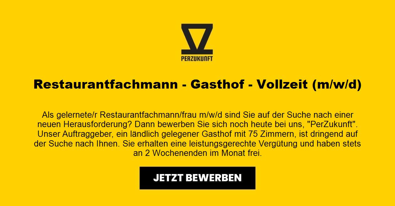 Restaurantfachmann m/w/d - Gasthof - Vollzeit