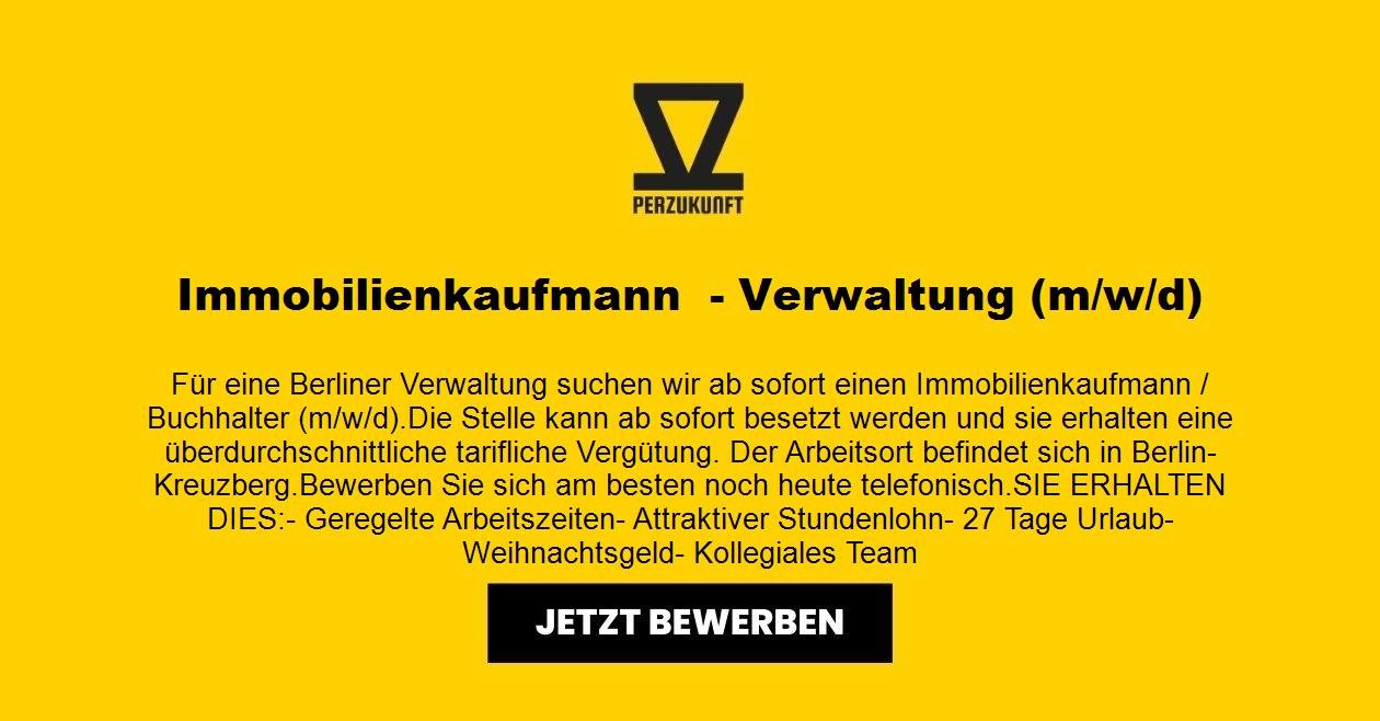Immobilienkaufmann  - Verwaltung (m/w/d)