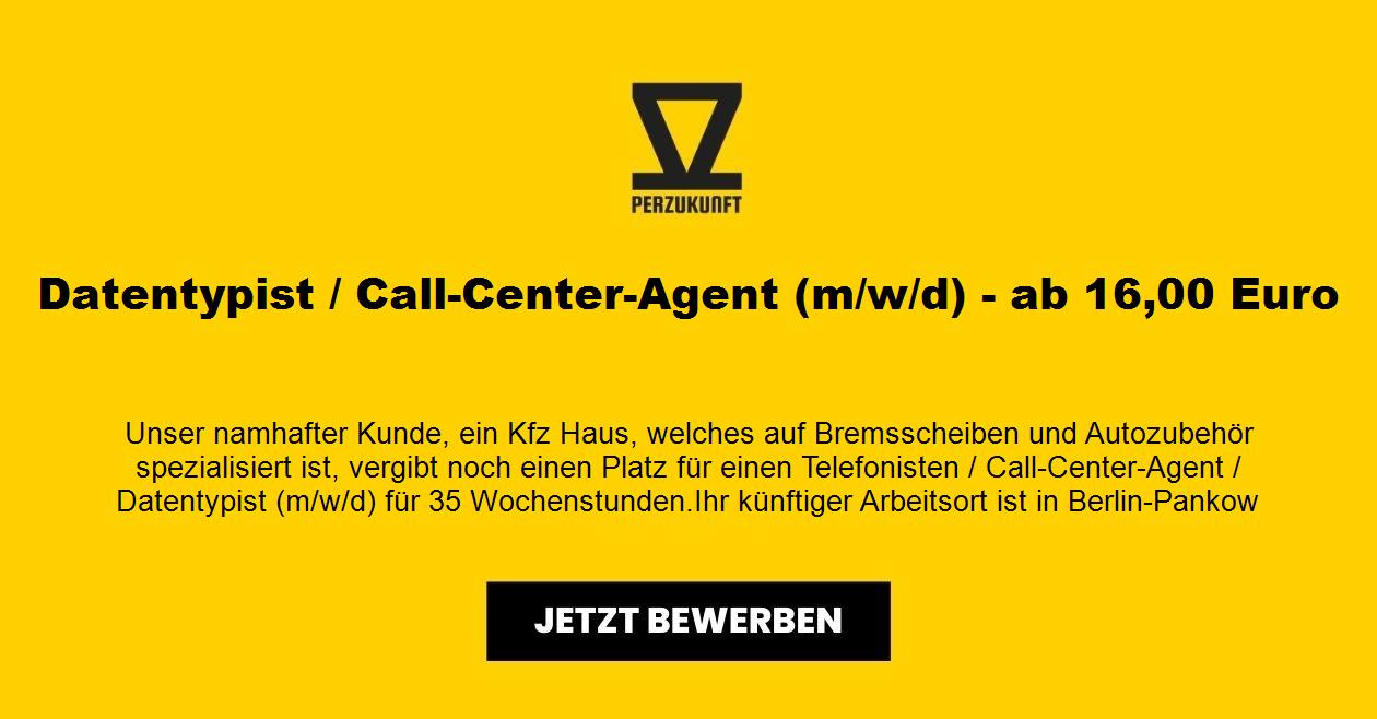 Datentypist / Call-Center-Agent (m/w/d) ab 44,66 Euro