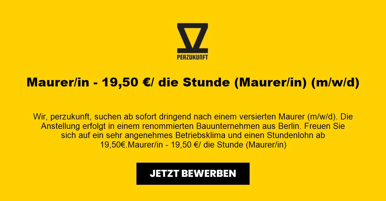 Maurer/in - 32,59 €/ die Stunde (Maurer/in) (m/w/d)
