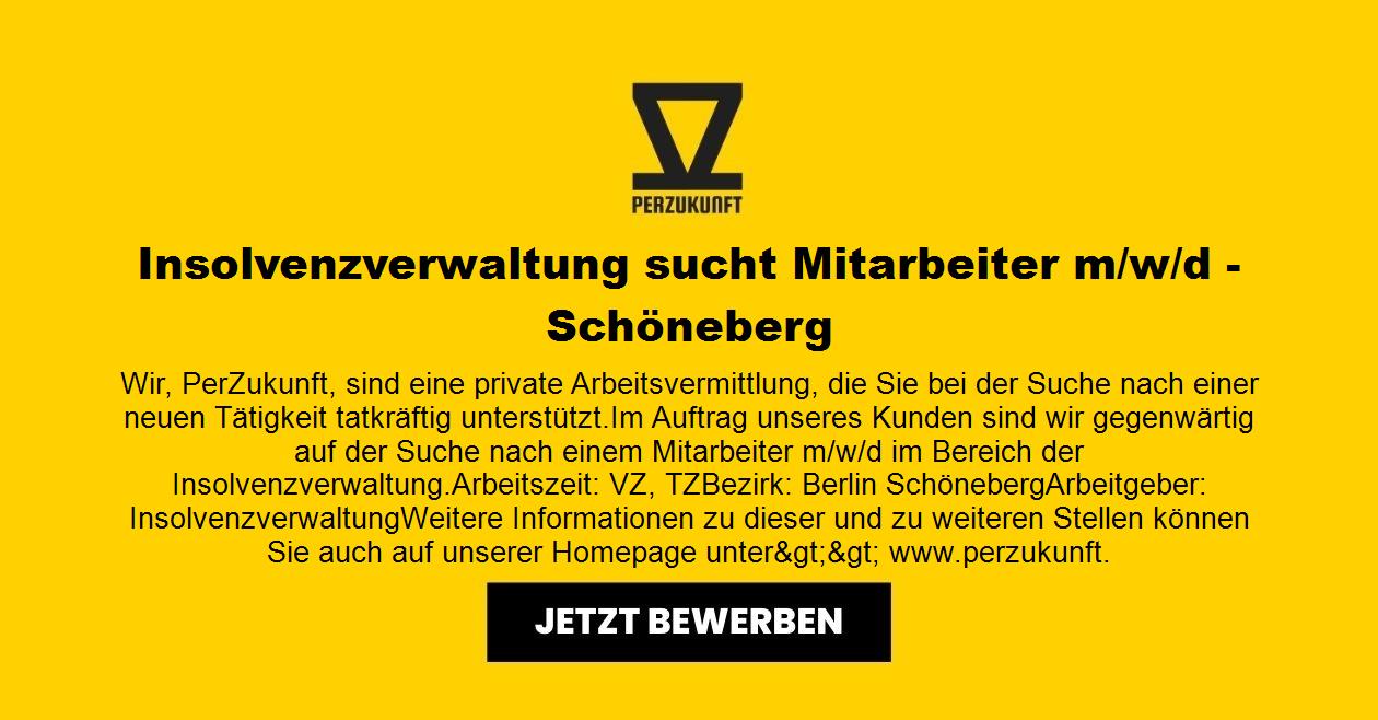 Insolvenzverwaltung sucht Mitarbeiter (m/w/d) - Schöneberg