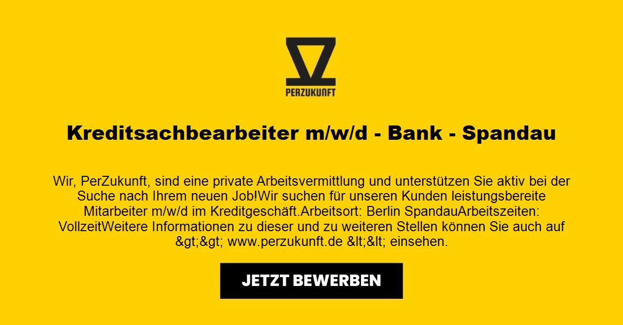 Kreditsachbearbeiter (m/w/d) - Bank - Spandau