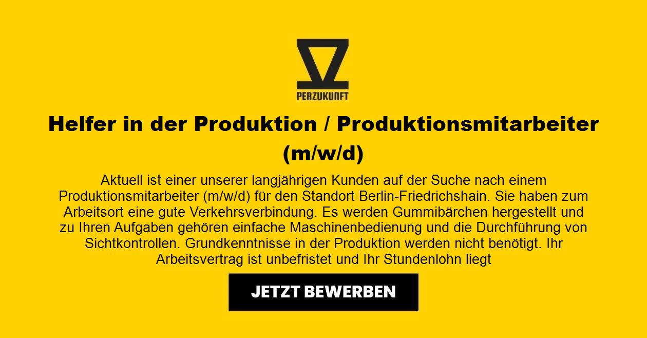Produktionshelfer (m/w/d) - Gummibärchen - Friedrichshain