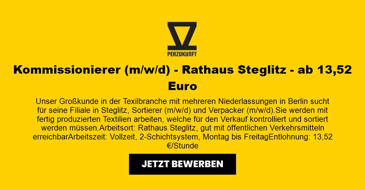 Kommissionierer (m/w/d) - Rathaus Steglitz ab 33,00 Euro
