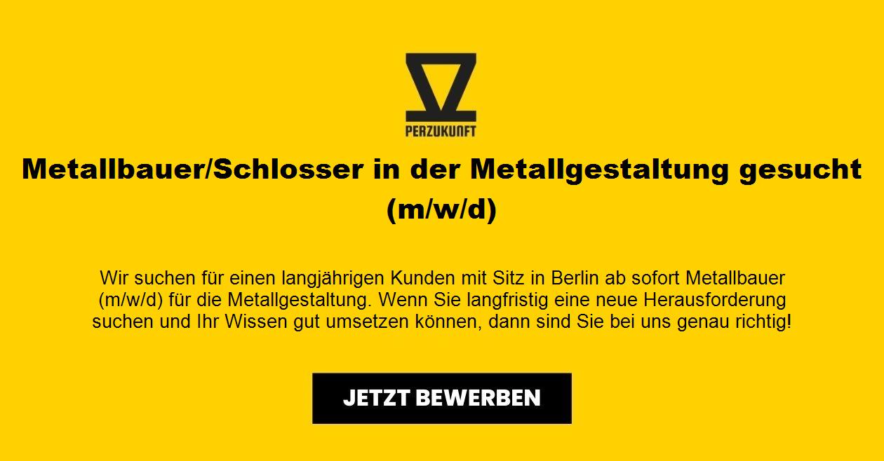 Metallbauer/Schlosser in der Metallgestaltung gesucht(m/w/d)