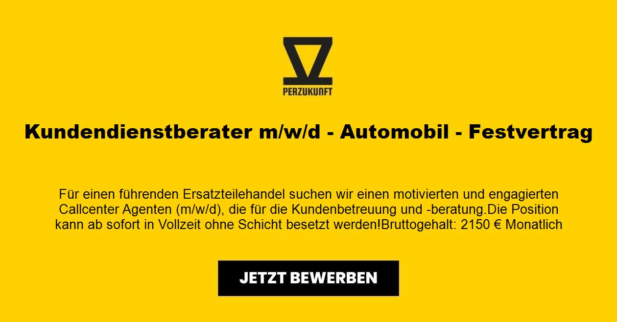 Kundendienstberater m/w/d Automobil - Festvertrag
