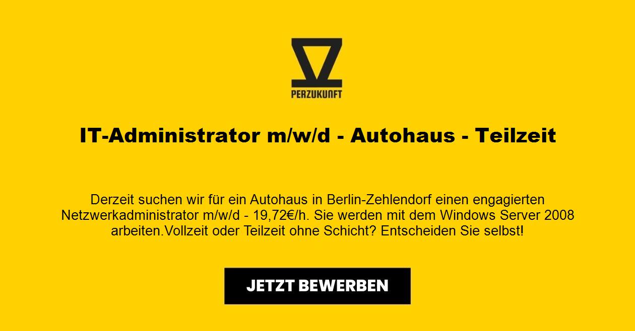 IT-Administrator (m/w/d) - Autohaus - Teilzeit