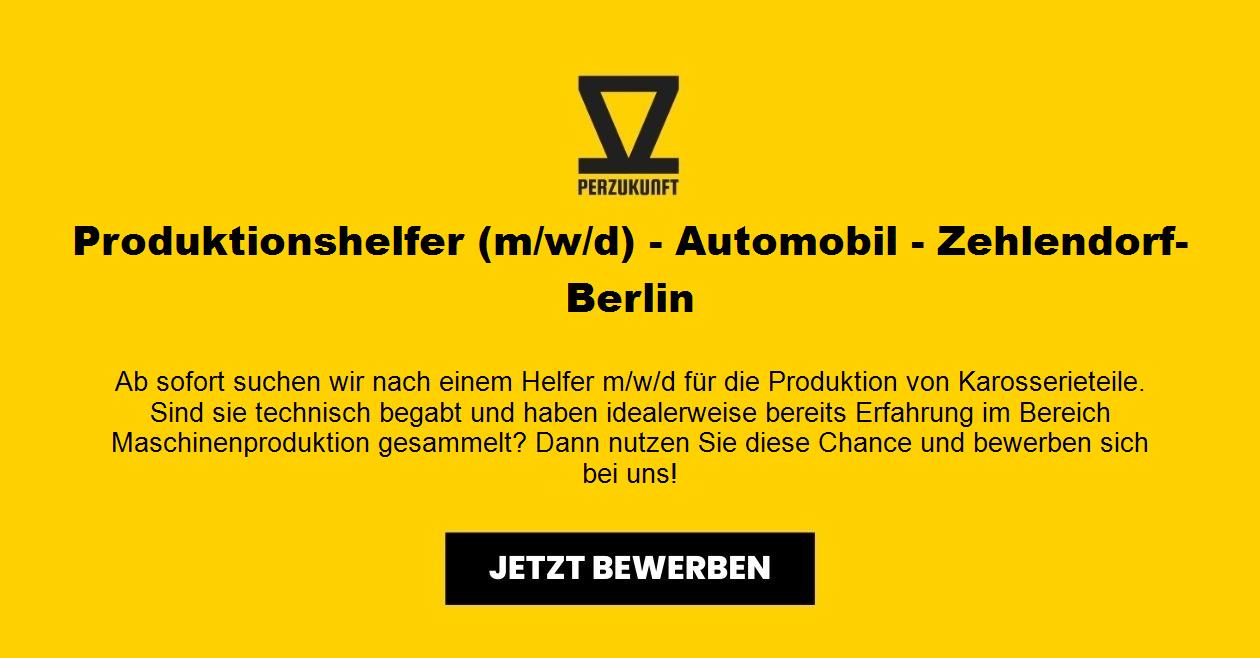 Produktionshelfer m/w/d - Automobil - 28,09 EUR