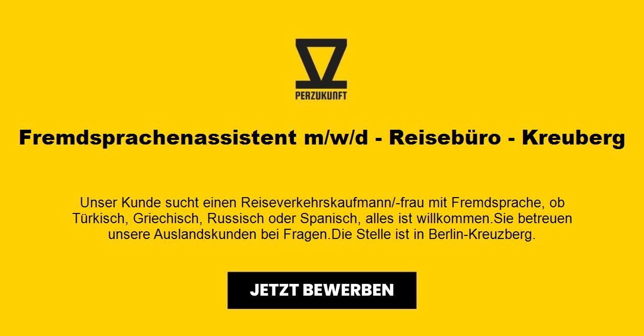 Fremdsprachenassistent m/w/d - Reisebüro - Kreuzberg