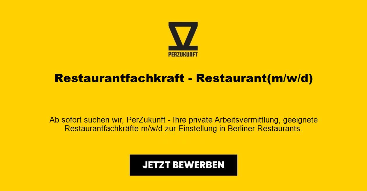 Restaurantfachkraft in Berlin - in Vollzeit (m/w/d)