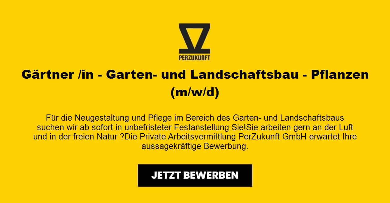 Gärtner - Garten- und Landschaftsbau - Pflanzen (m/w/d)