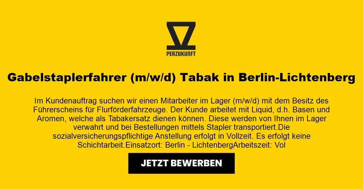 Gabelstaplerfahrer m/w/d Tabak in Berlin-Lichtenberg