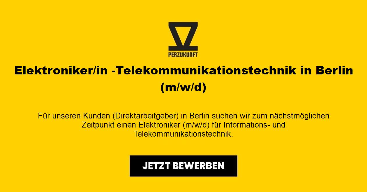 Elektroniker/in -Telekommunikationstechnik in Berlin (m/w/d)