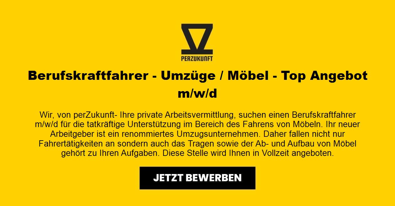 Berufskraftfahrer - Umzüge / Möbel - Top Angebot m/w/d