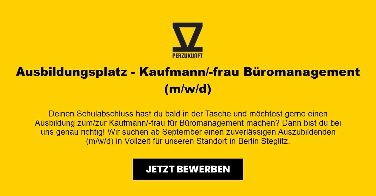 Ausbildungsplatz - Kaufmann/-frau Büromanagement (m/w/d)
