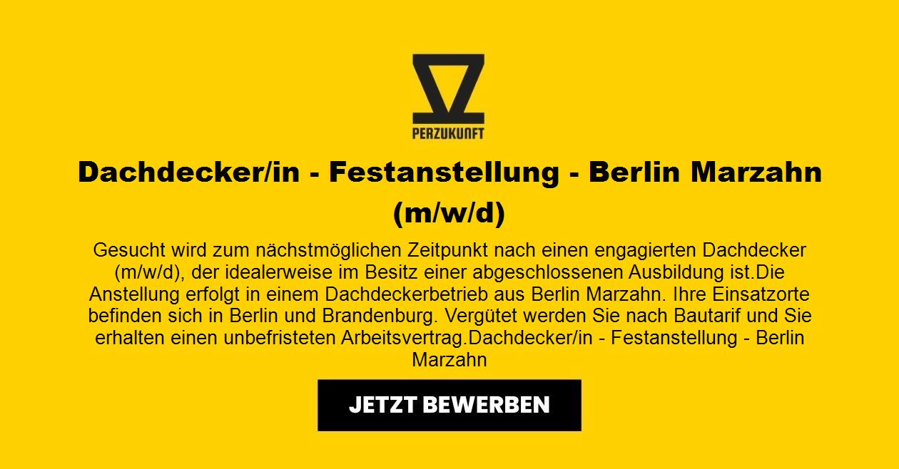 Dachdecker /in - Festanstellung - Berlin Marzahn (m/w/d)