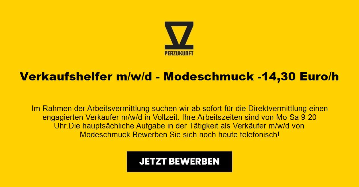 Verkaufshelfer m/w/d Modeschmuck ab 39,94 Euro / Std.