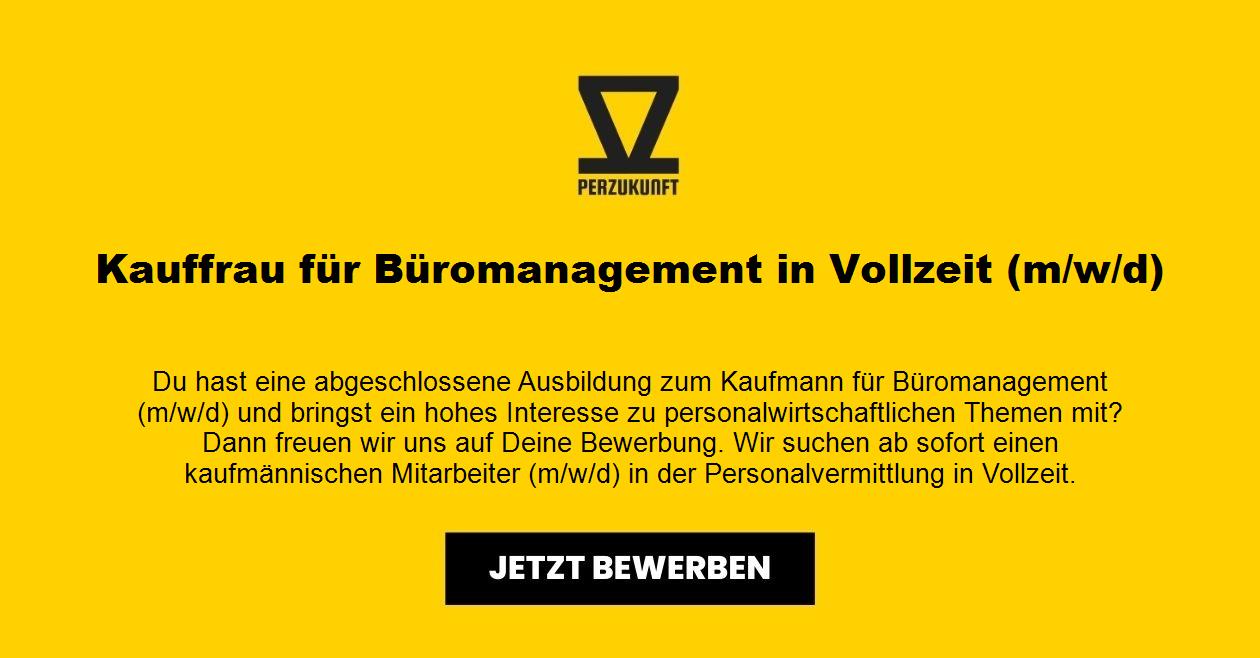 Kauffrau für Büromanagement in Vollzeit m/w/d