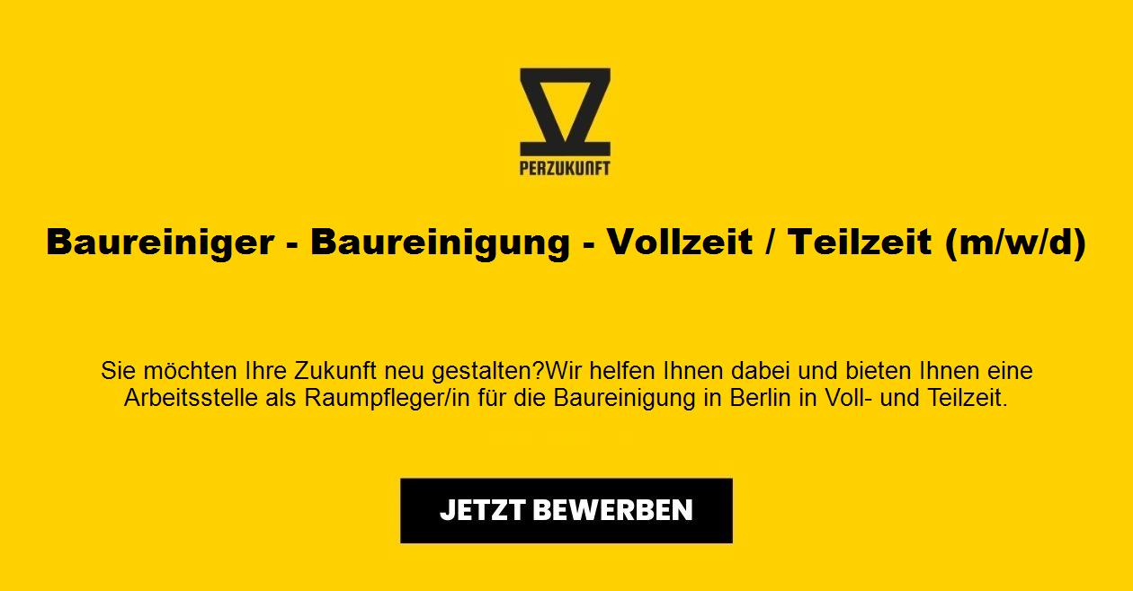 Baureiniger - Baureinigung - Vollzeit / Teilzeit (m/w/d)