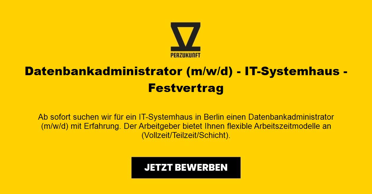 Datenbankadministrator (m/w/d) IT-Systemhaus / Festvertrag