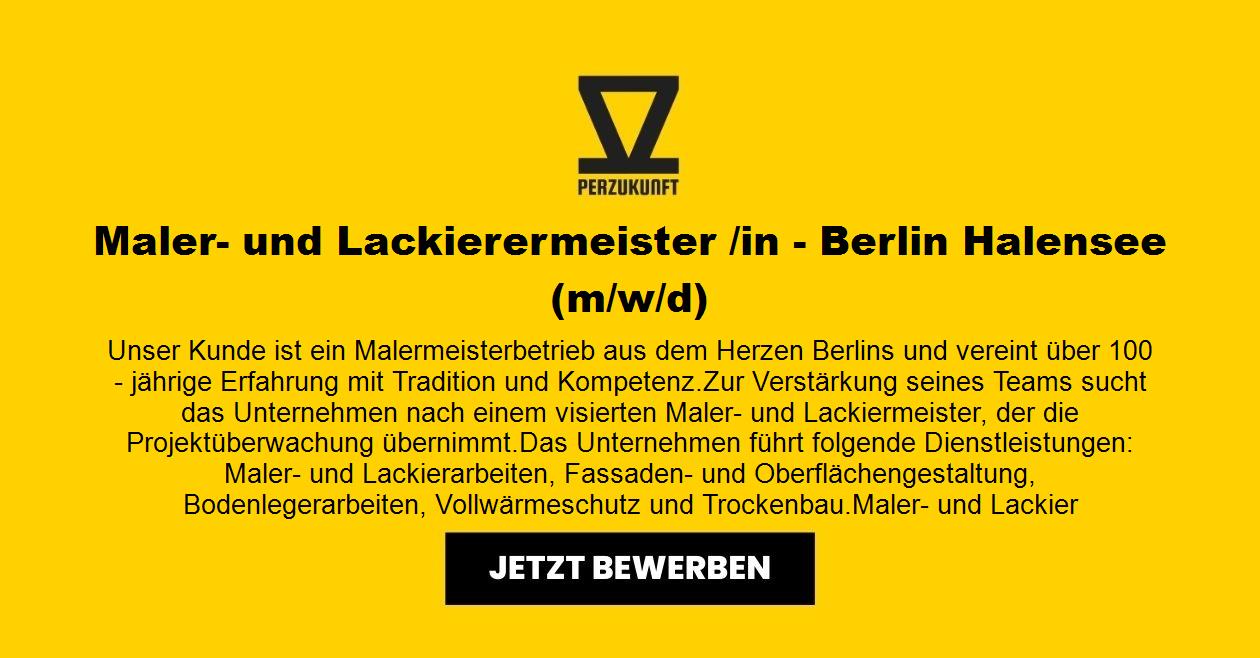 Maler- und Lackierermeister  (m/w/d) - Berlin Halensee