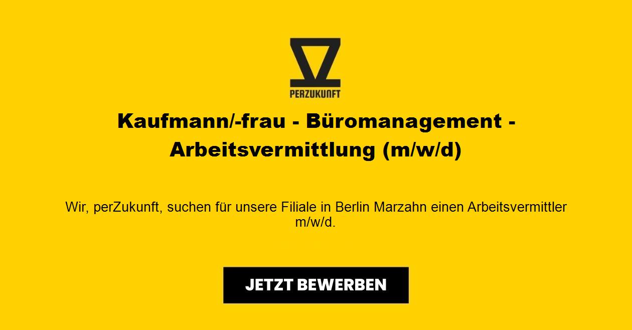 Kaufmann/-frau - Büromanagement - Arbeitsvermittlung m/w/d