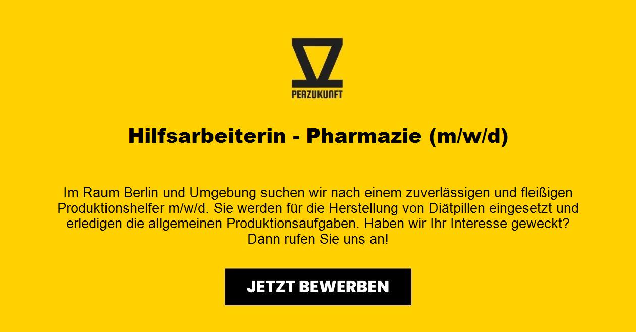 Hilfsarbeiter - Pharmazie m/w/d 25,92 EUR keine zeitarbeit