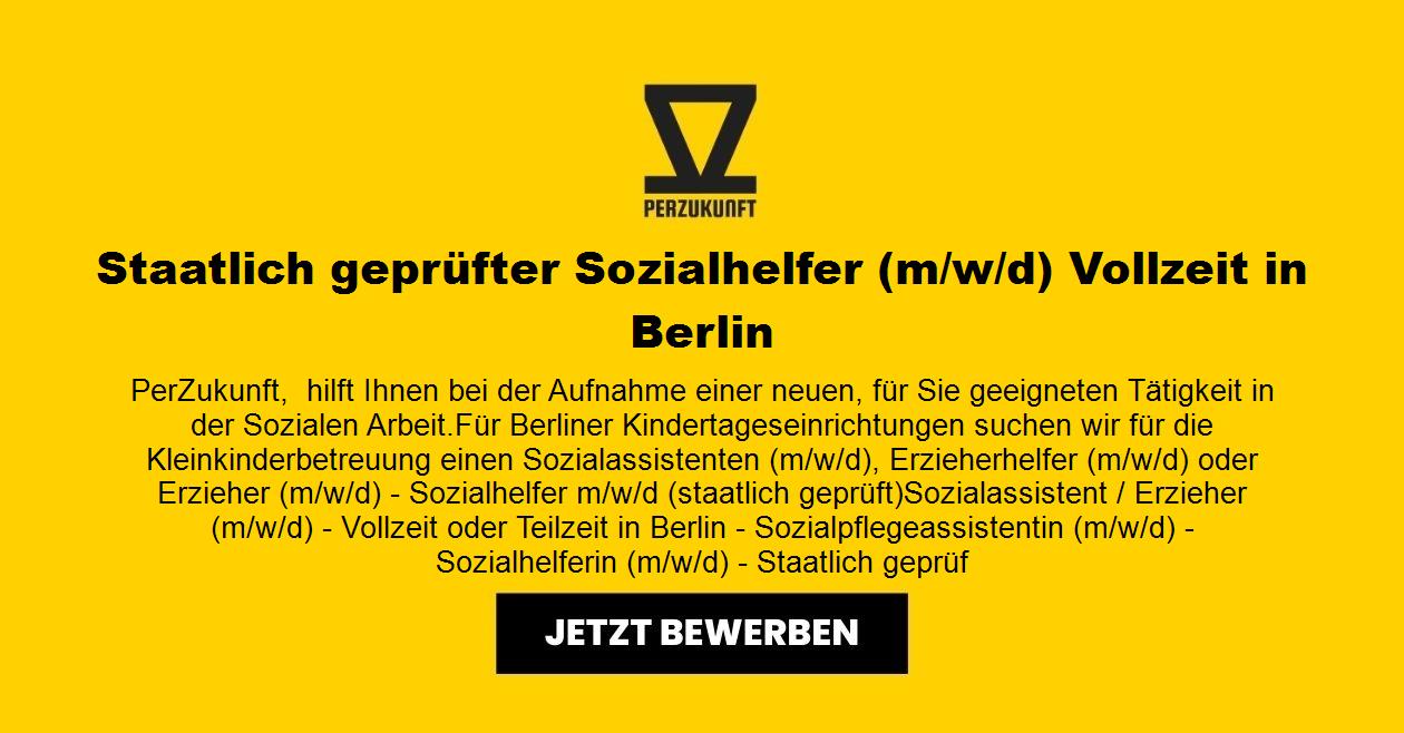 Staatlich geprüfter Sozialhelfer (m/w/d) Vollzeit - Berlin
