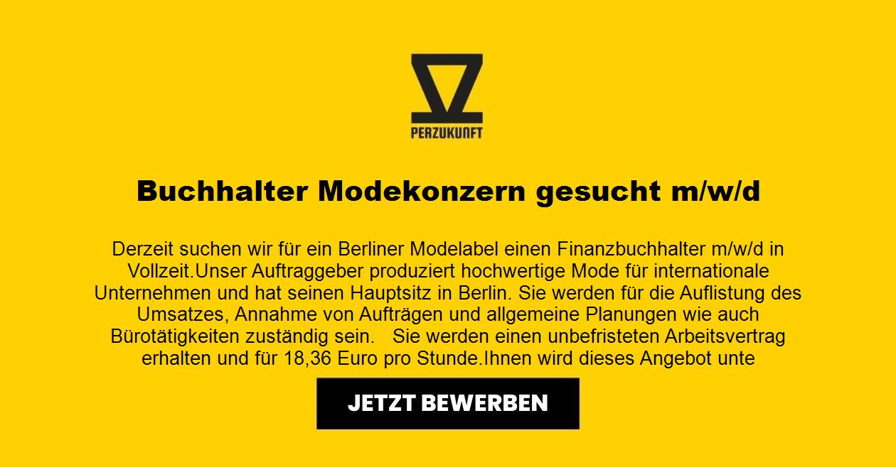 Buchhalter - Modekonzern gesucht m/w/d ab 51,27 Euro