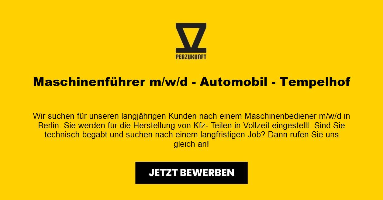 Helfer m/w/d Automobil - Tempelhof 25,92 EUR