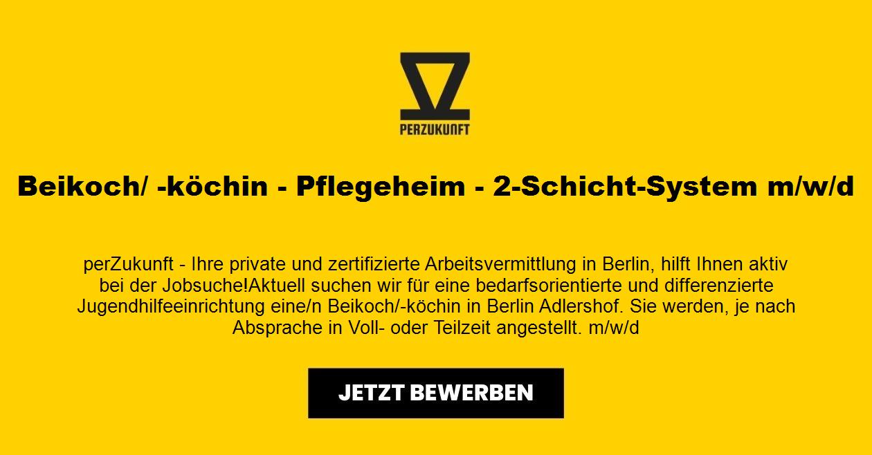 Beikoch/ -köchin - Pflegeheim - 2-Schicht-System (m/w/d)