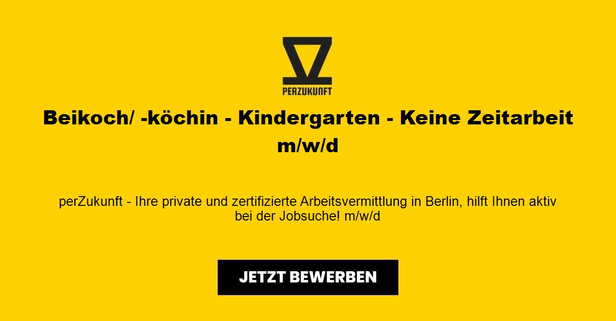 Beikoch in einem Kindergarten -27,00 Euro die Stunde (m/w/d)