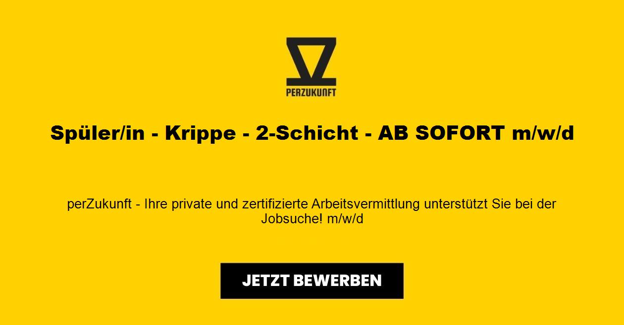 Spüler/in - Krippe - 2-Schicht - AB SOFORT (m/w/d)