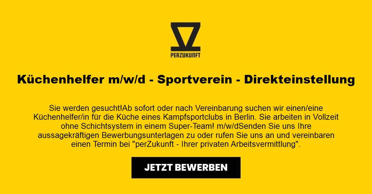 Küchenhelfer - Sportverein - Direkteinstellung (m/w/d)