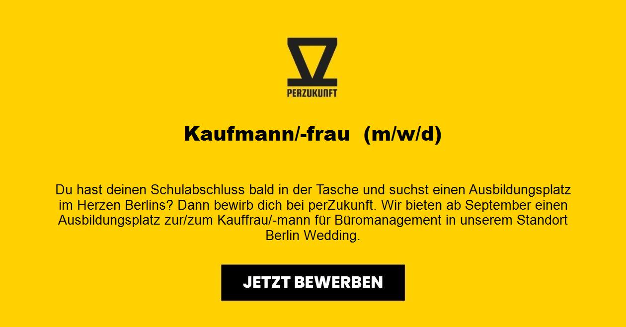 Kaufmann /-frau  m/w/d Ausbildungsplatz