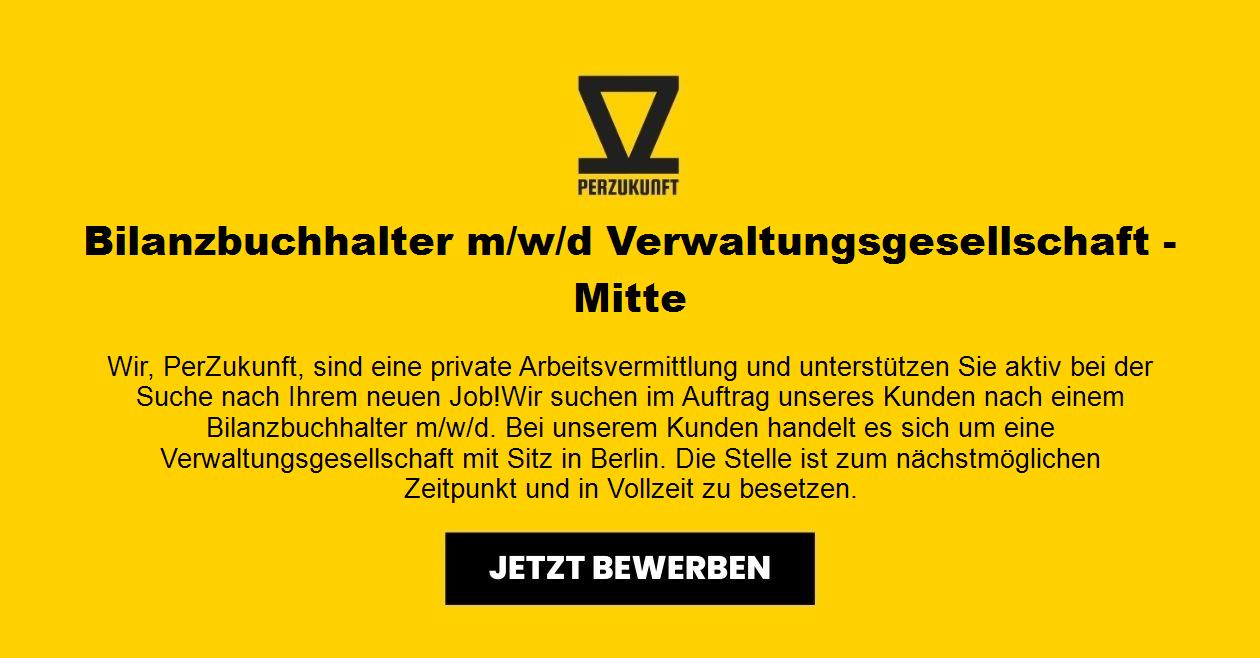 Bilanzbuchhalter m/w/d Verwaltungsgesellschaft - Mitte