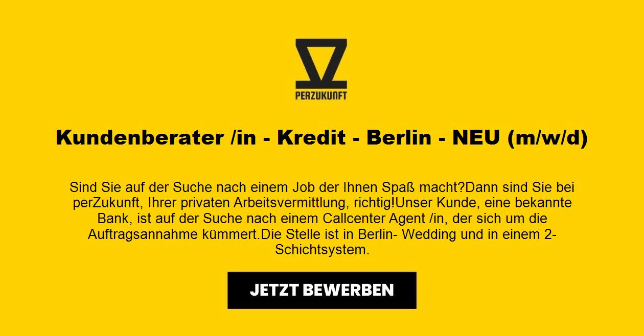 Kundenberater (m/w/d) - Kredit - Berlin - NEU