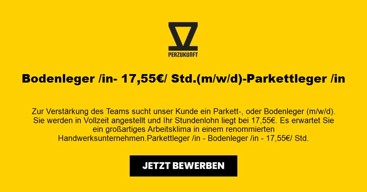 Bodenleger/in-Parkettleger/in (m/w/d) 29,33€/ Std. Berlin