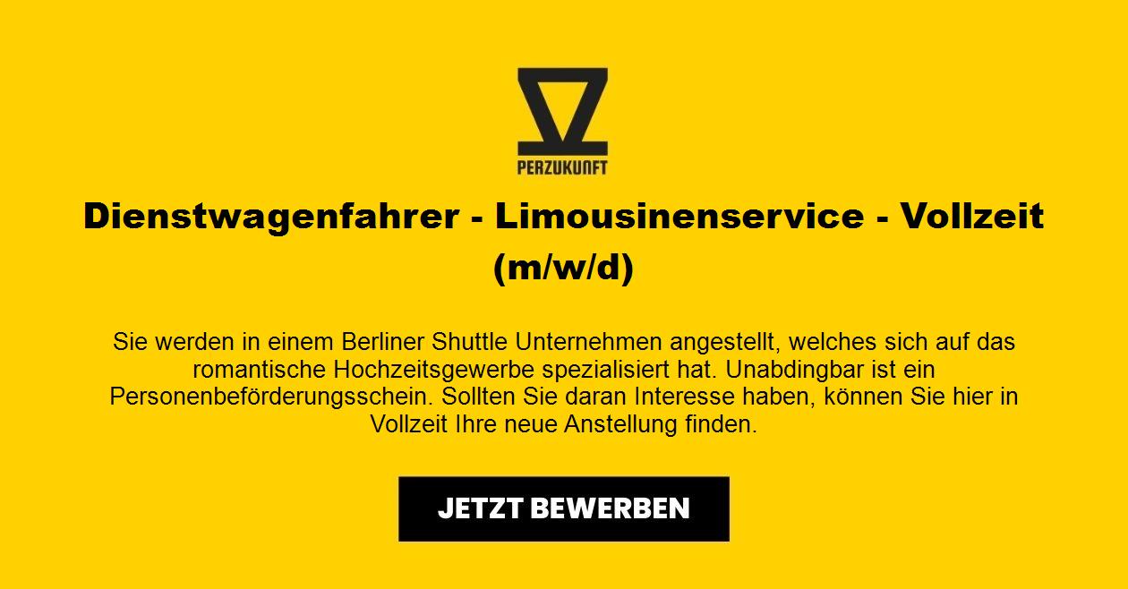 Personenbeförderer - Limousinenservice - Vollzeit (m/w/d)