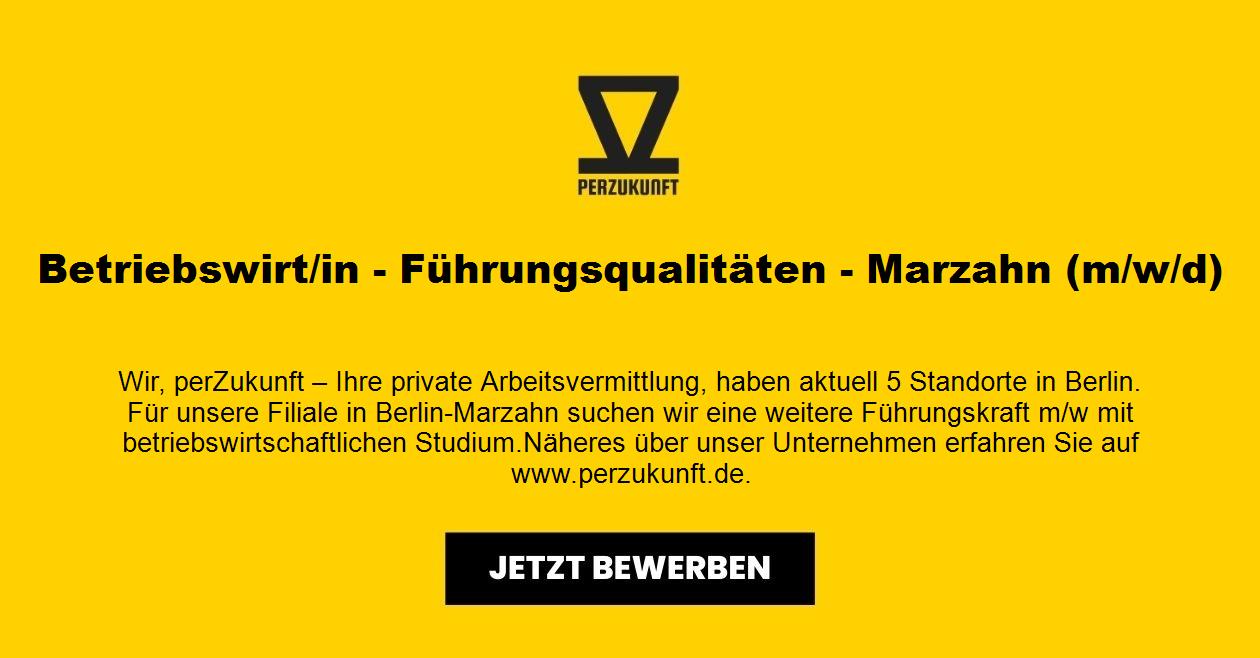 Betriebswirt/in - Führungsqualitäten - Marzahn (m/w/d)