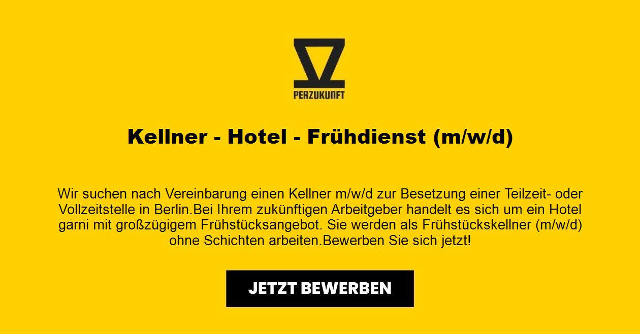 Kellner - Hotel 28,09 Euro die Stunde m/w/d