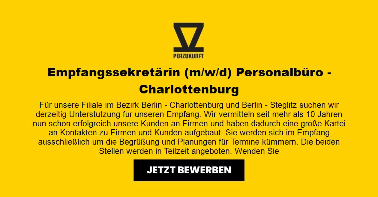 Empfangssekretärin m/w/d Personalbüro - Charlottenburg